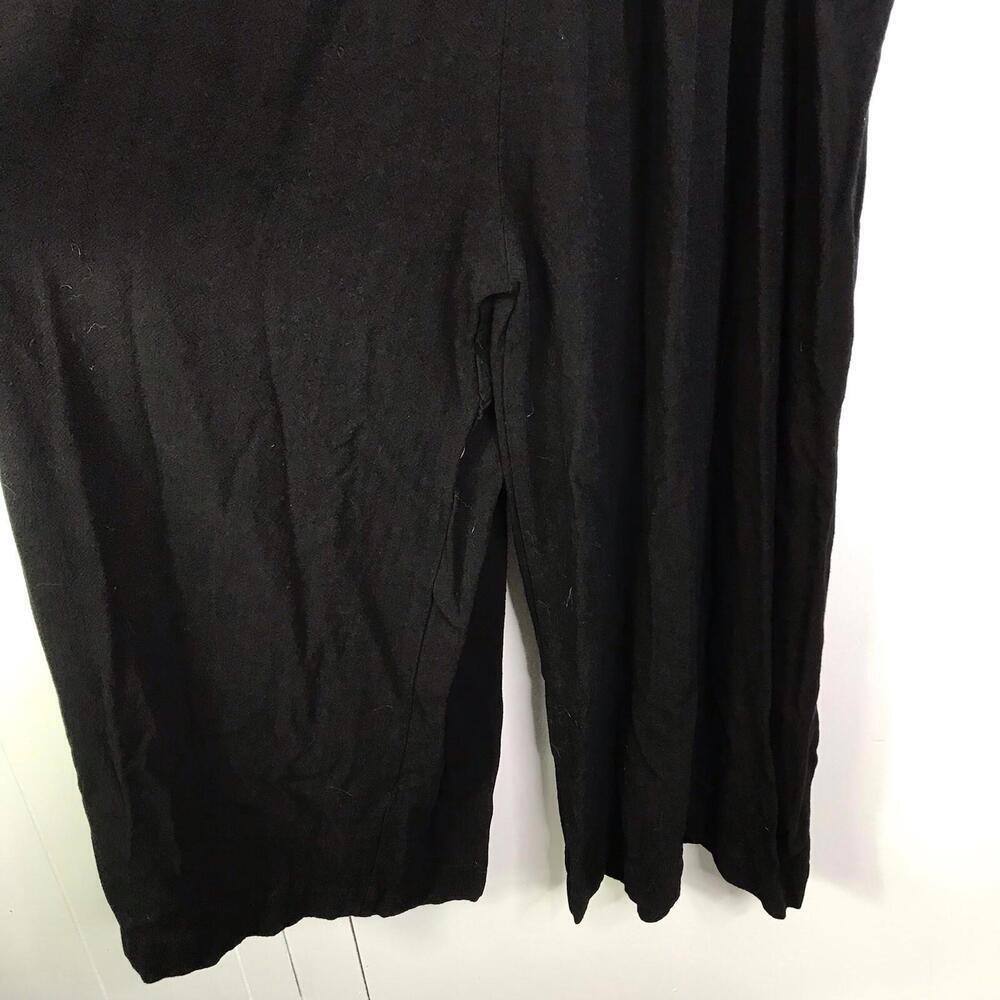 Automet Jumpsuit Womens XL Wide Leg Crepe Casual Jumper Sleeveless Cropped - Picture 2 of 11